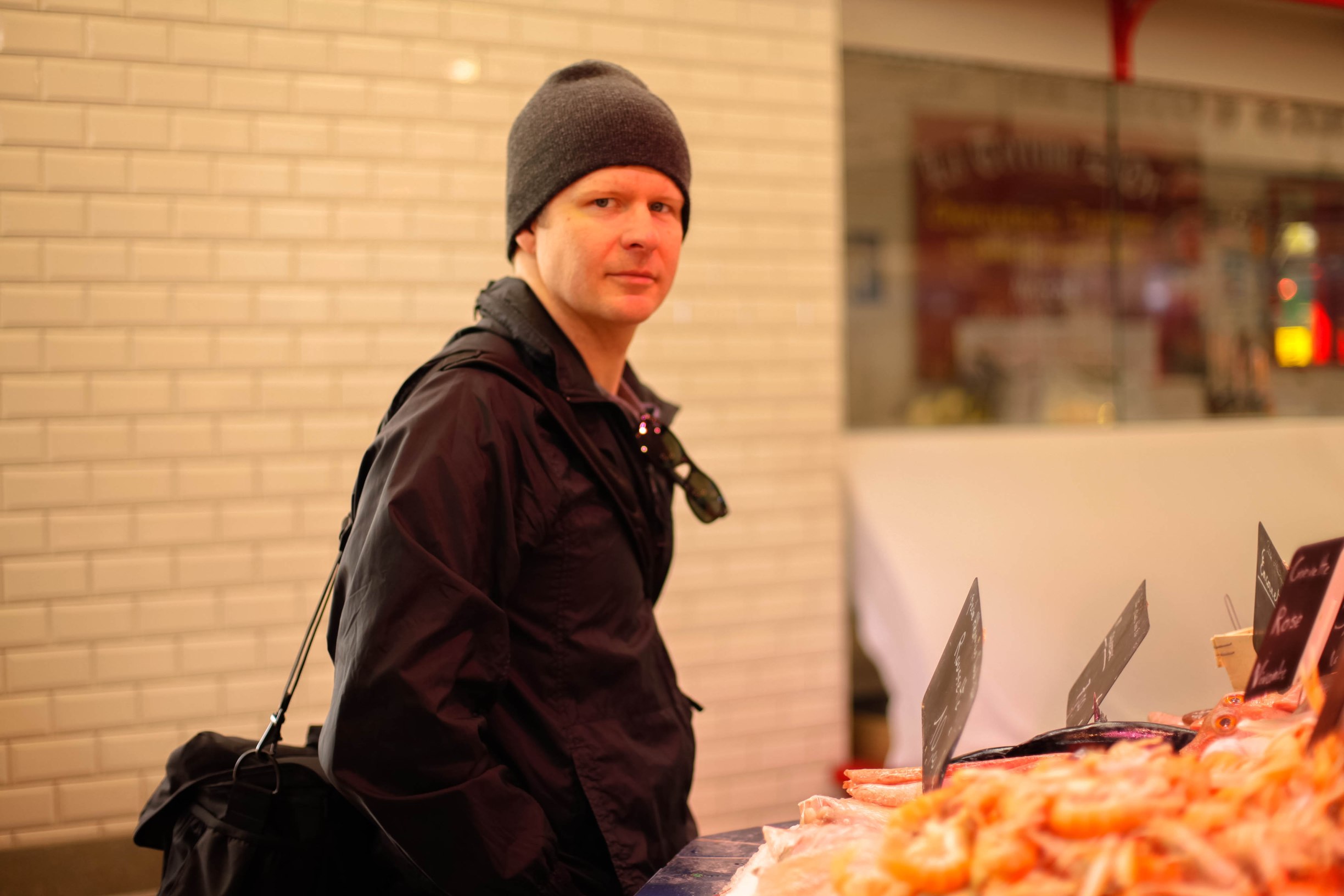 Chef at Niort market 