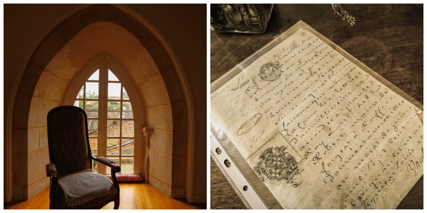 chateau de ruffec  Letter by Louis XV