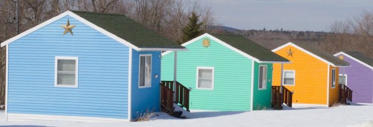 colored cottages 