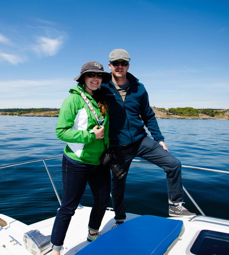 The Traveling Pear chasing orca