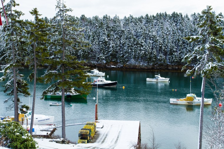 Maine lobster boats 